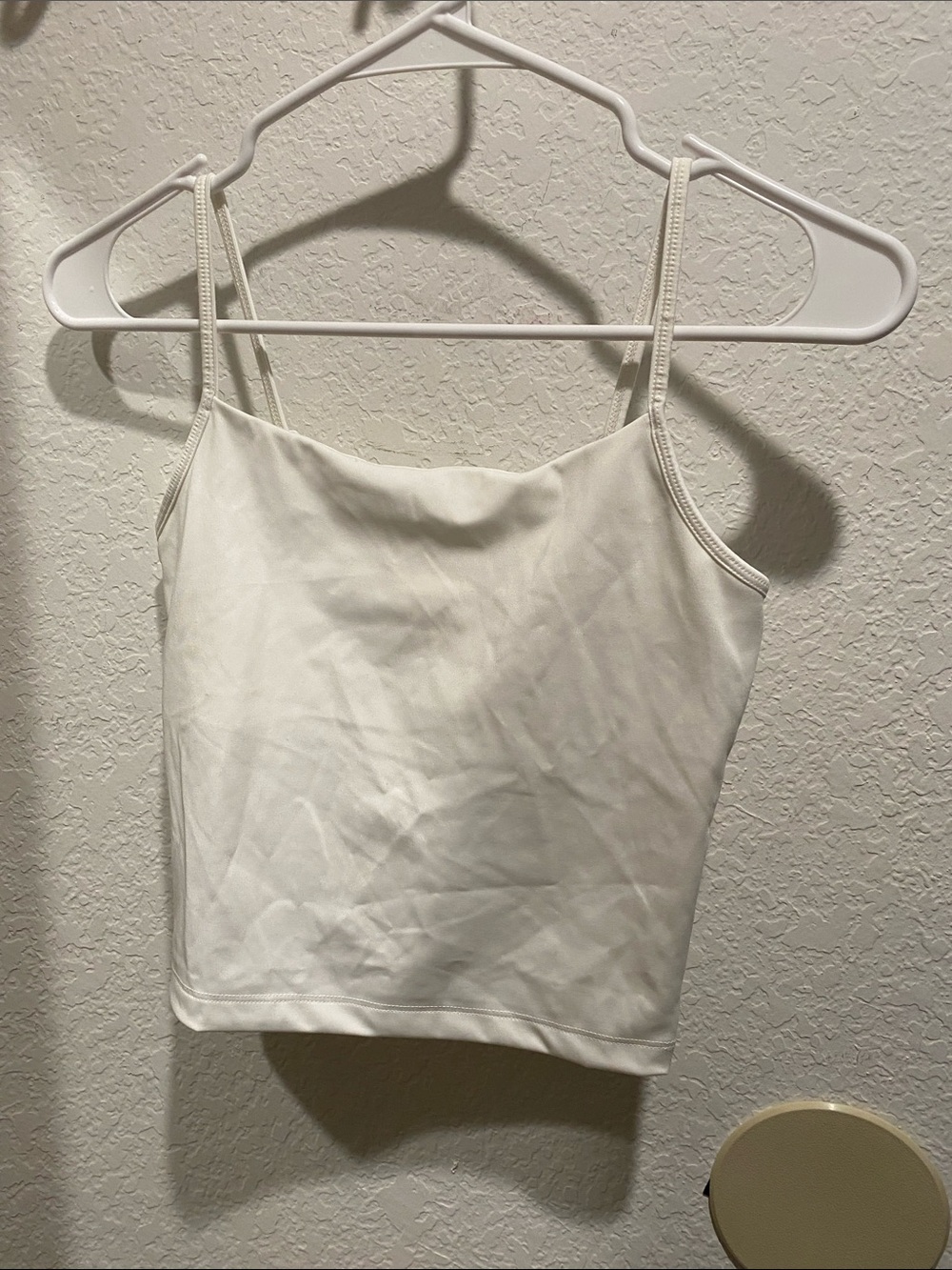 H&M White Slim Spaghetti Strap Camisole